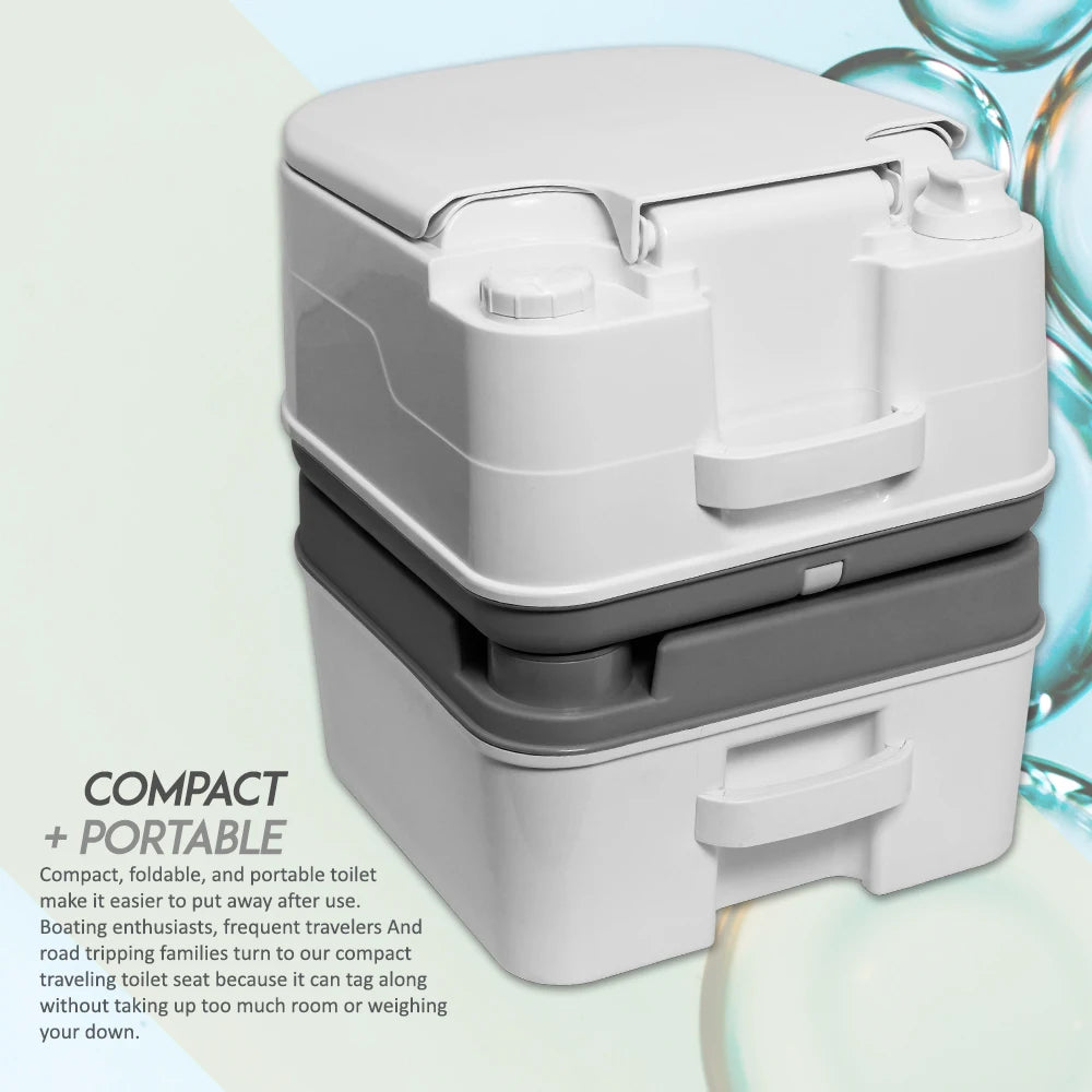 Portable Toilet Camping Potty with Tissue Storage