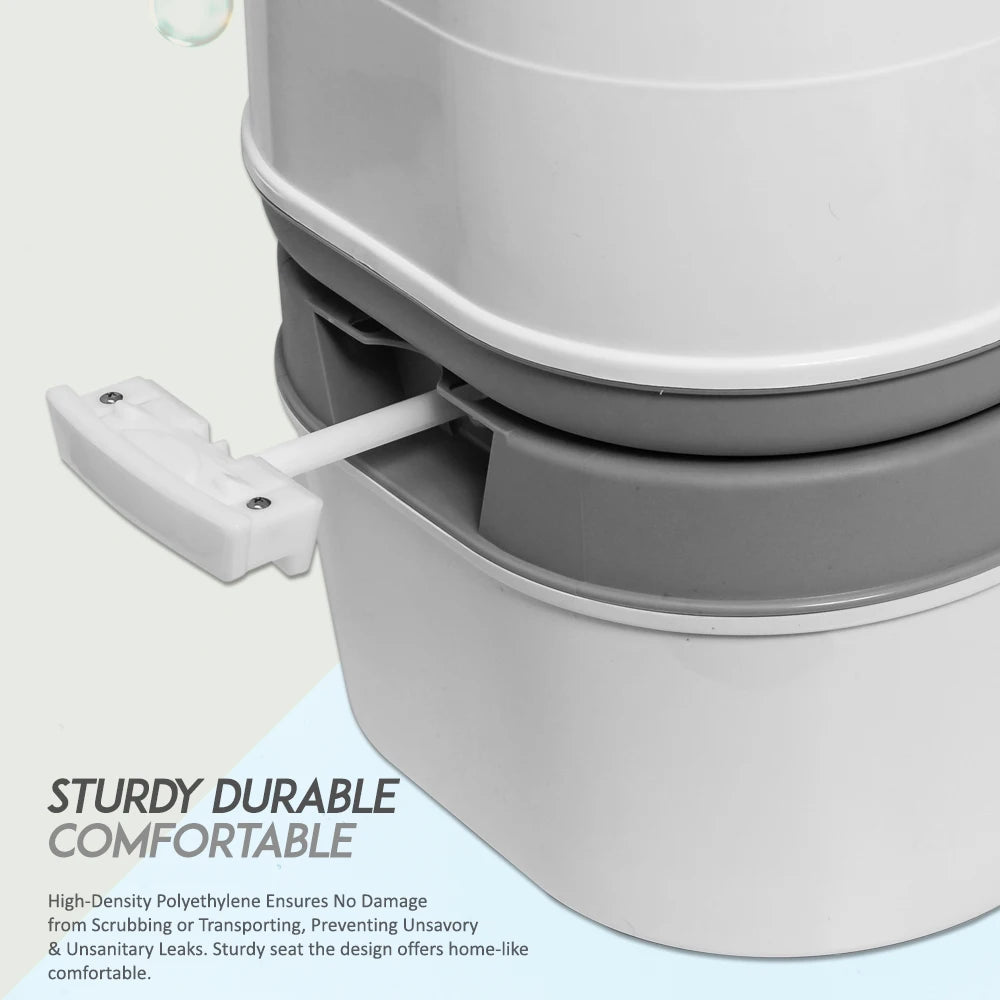 Portable Toilet Camping Potty with Tissue Storage