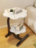 Elegant 2 Layers Flower Shape table Marble Texture