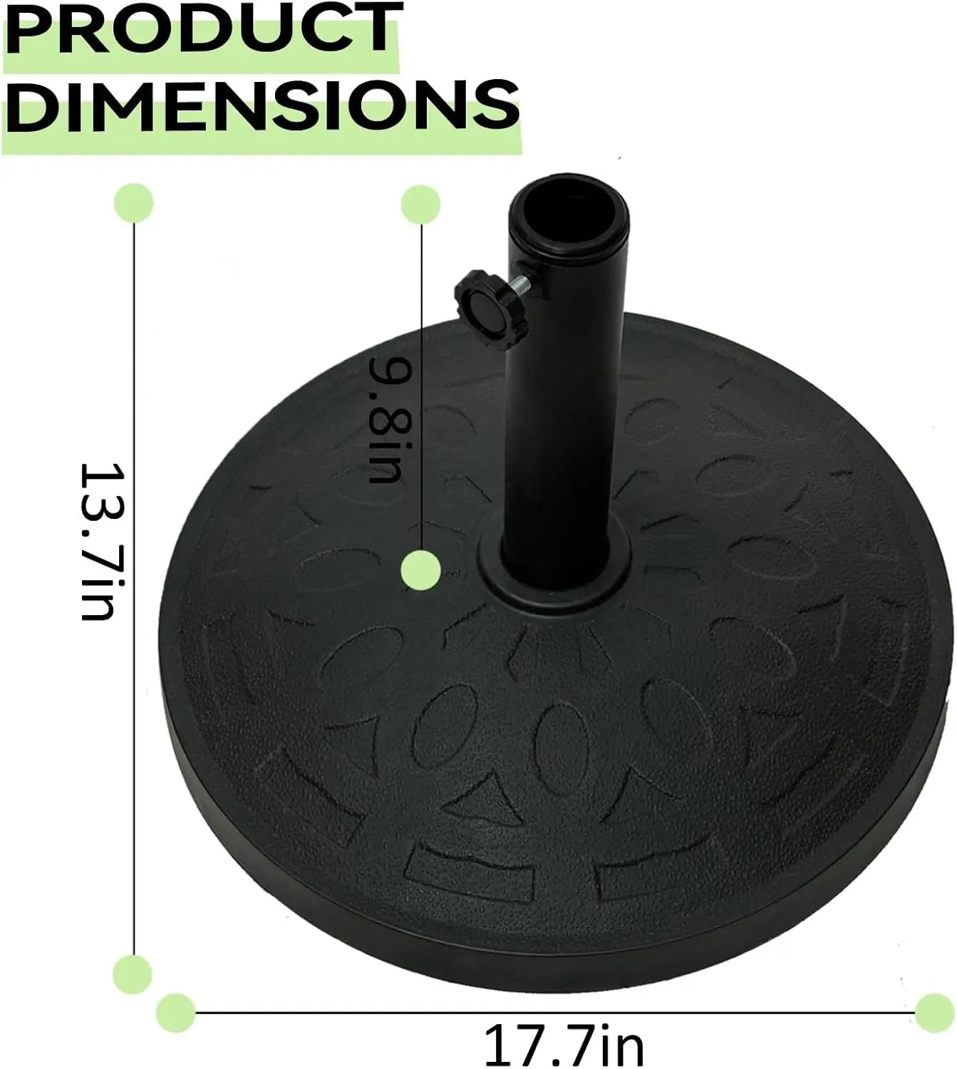 Durable Fillable Umbrella Base for Patio Table  for Outdoor Umbrellas