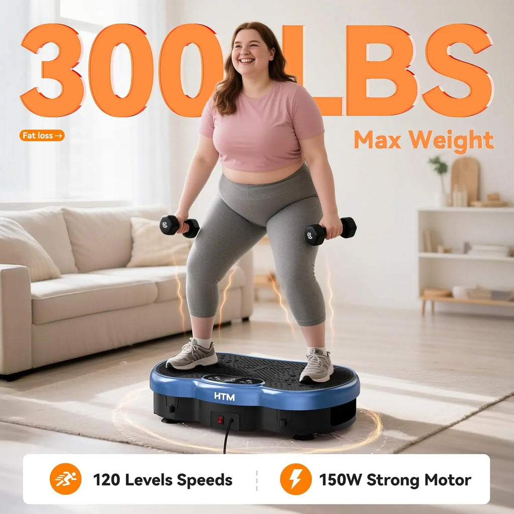 Fitness Vibration Plate Exercise Machine Calorie Tracking