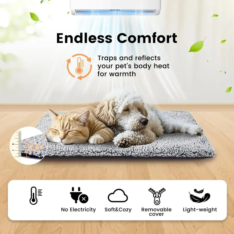 Winter Self-Heating Pet Pad Blanket for Dogs & Cats