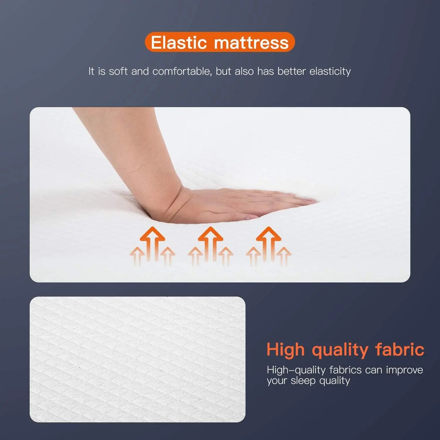 8 Inch Twin Gel Memory Foam Mattress, Medium Firm