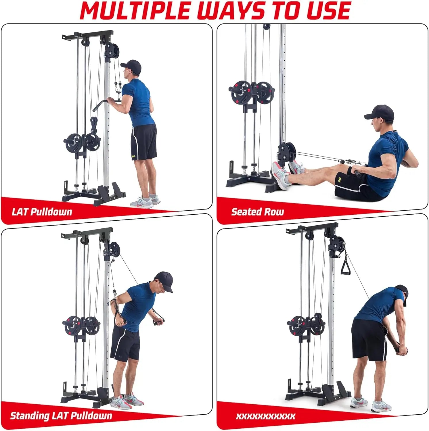 Wall Mount Cable Machine LAT Pulldown with 20-Position