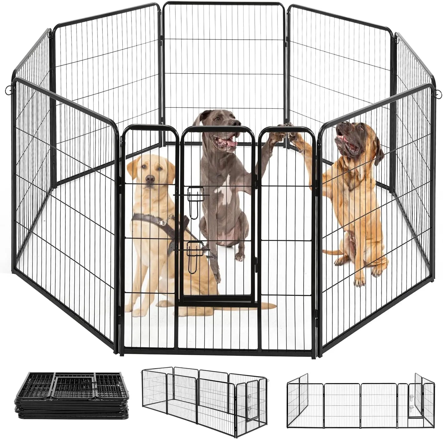 Dog Playpen 40 Inch 8 Panels Heavy Duty Metal