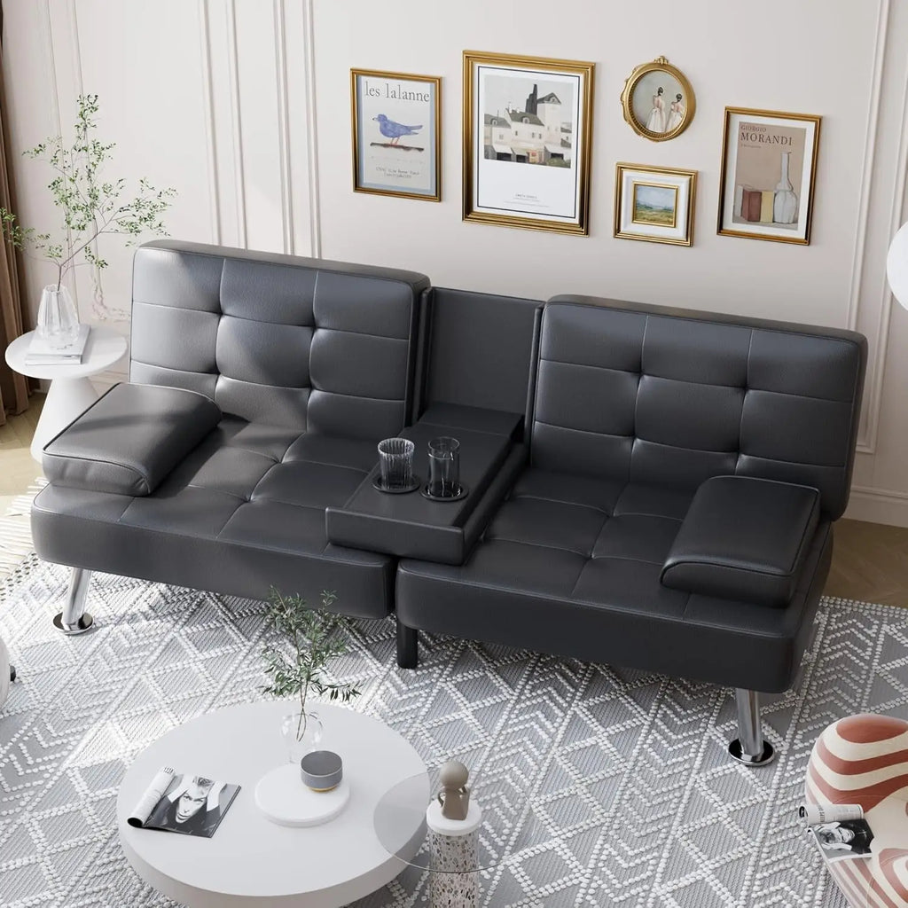 Convertible Folding Futon Sofa Bed Sleeper Couch