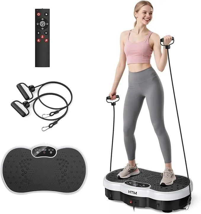 Fitness Vibration Plate Exercise Machine Calorie Tracking