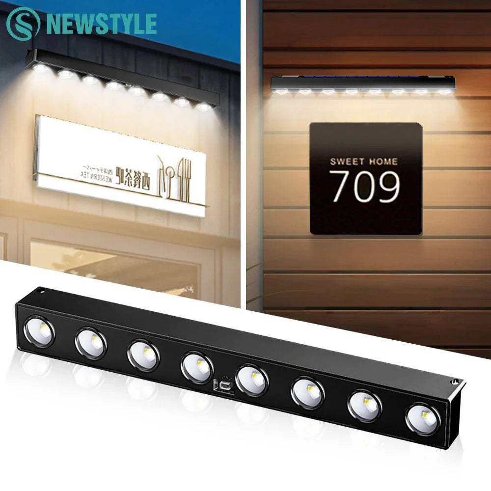 Solar Wall Light Outdoor 4/6/8LED Waterproof