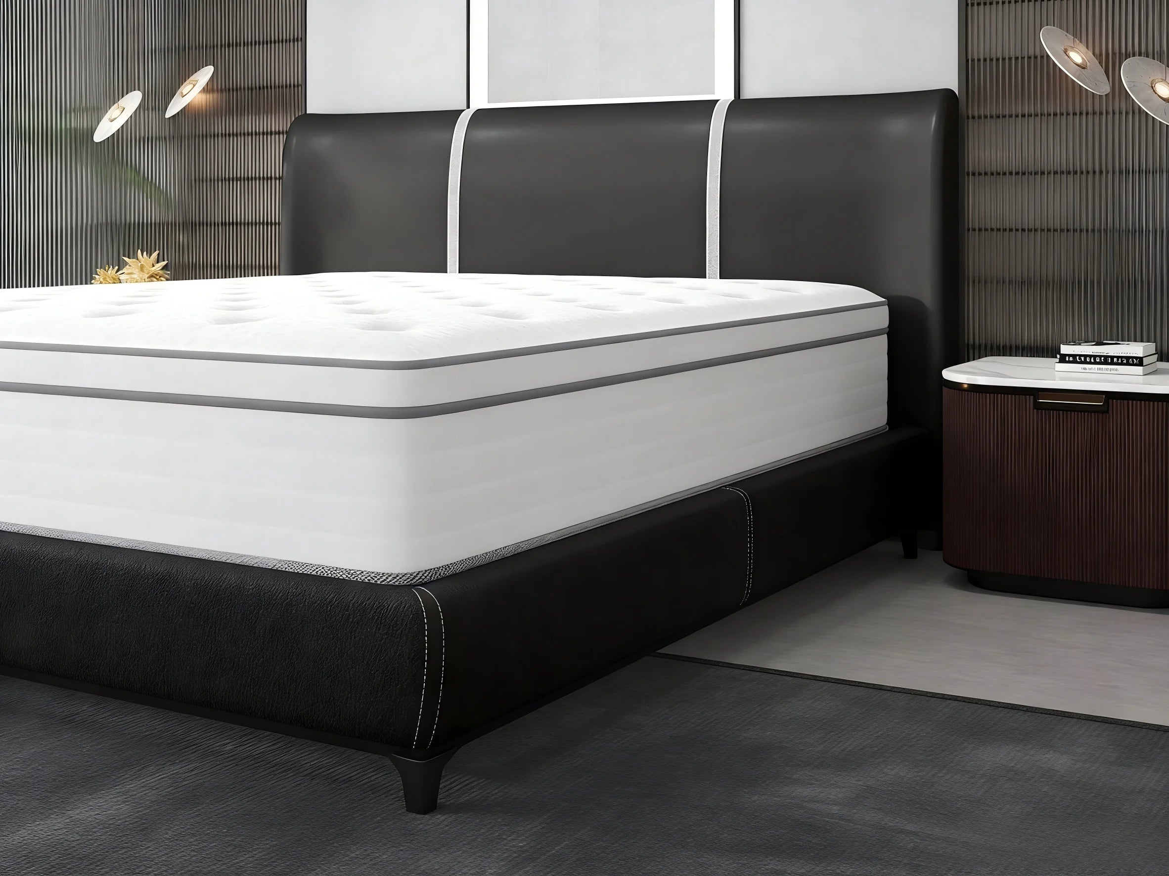King/Queen/Full 14/12/10 inch Pain Relieving Hybrid Mattress