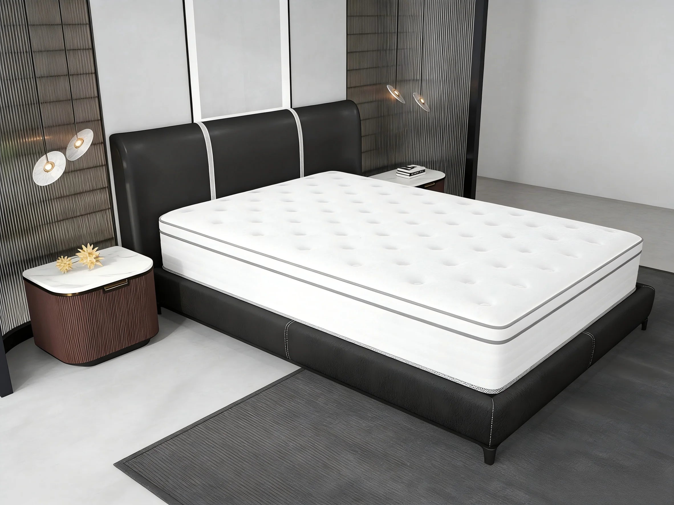 King/Queen/Full 14/12/10 inch Pain Relieving Hybrid Mattress