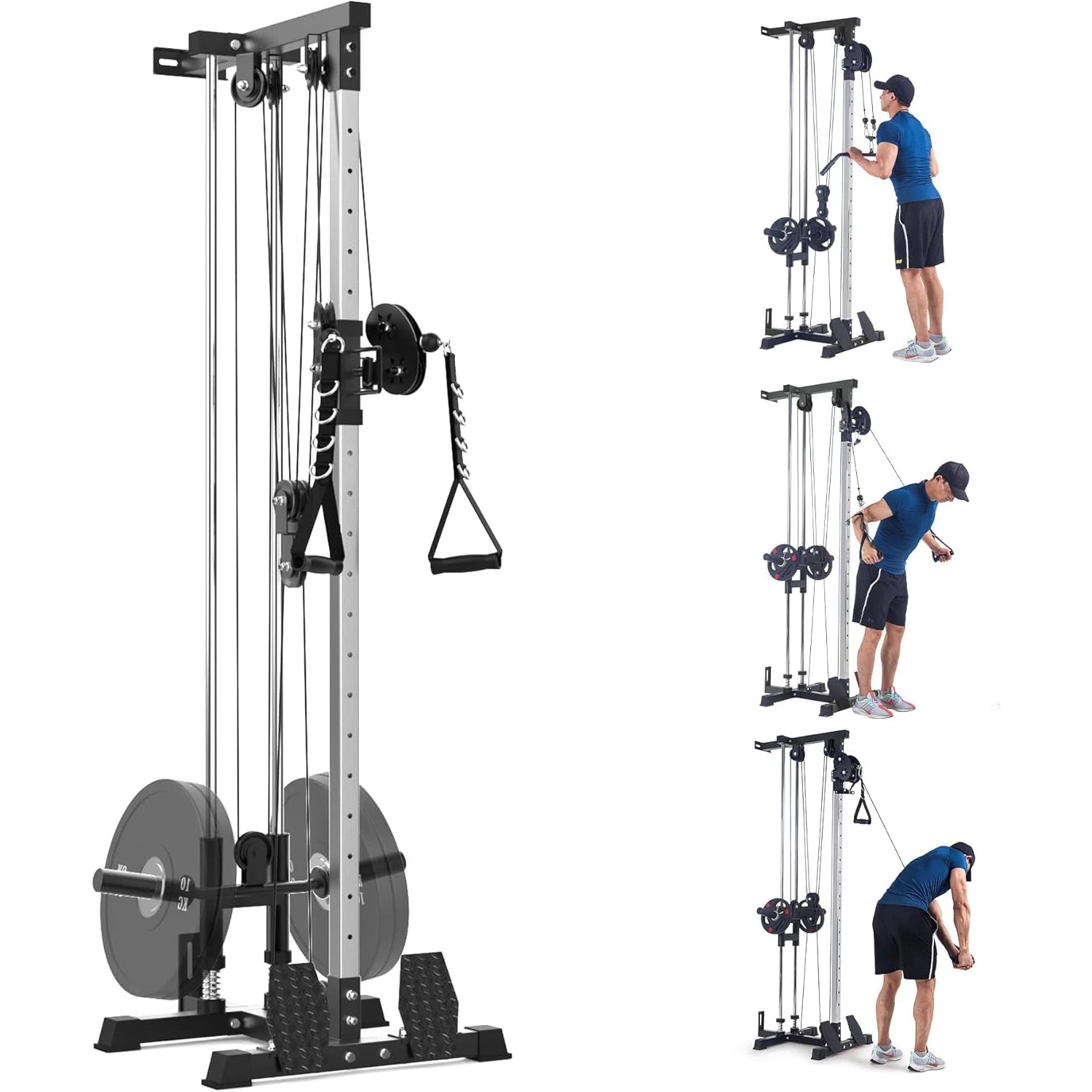 Wall Mount Cable Machine LAT Pulldown with 20-Position