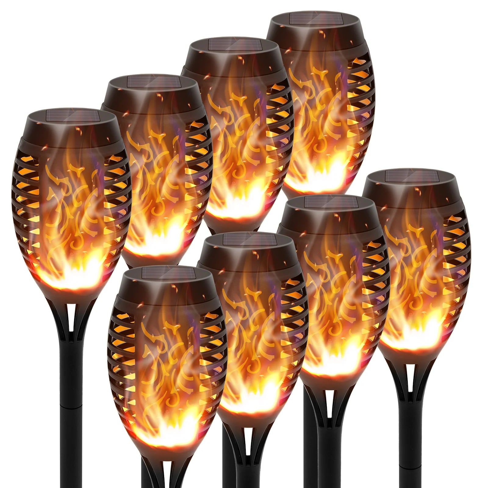 Solar Lights Outdoor LED 4/6/8/12Pcs Solar Torch Lights