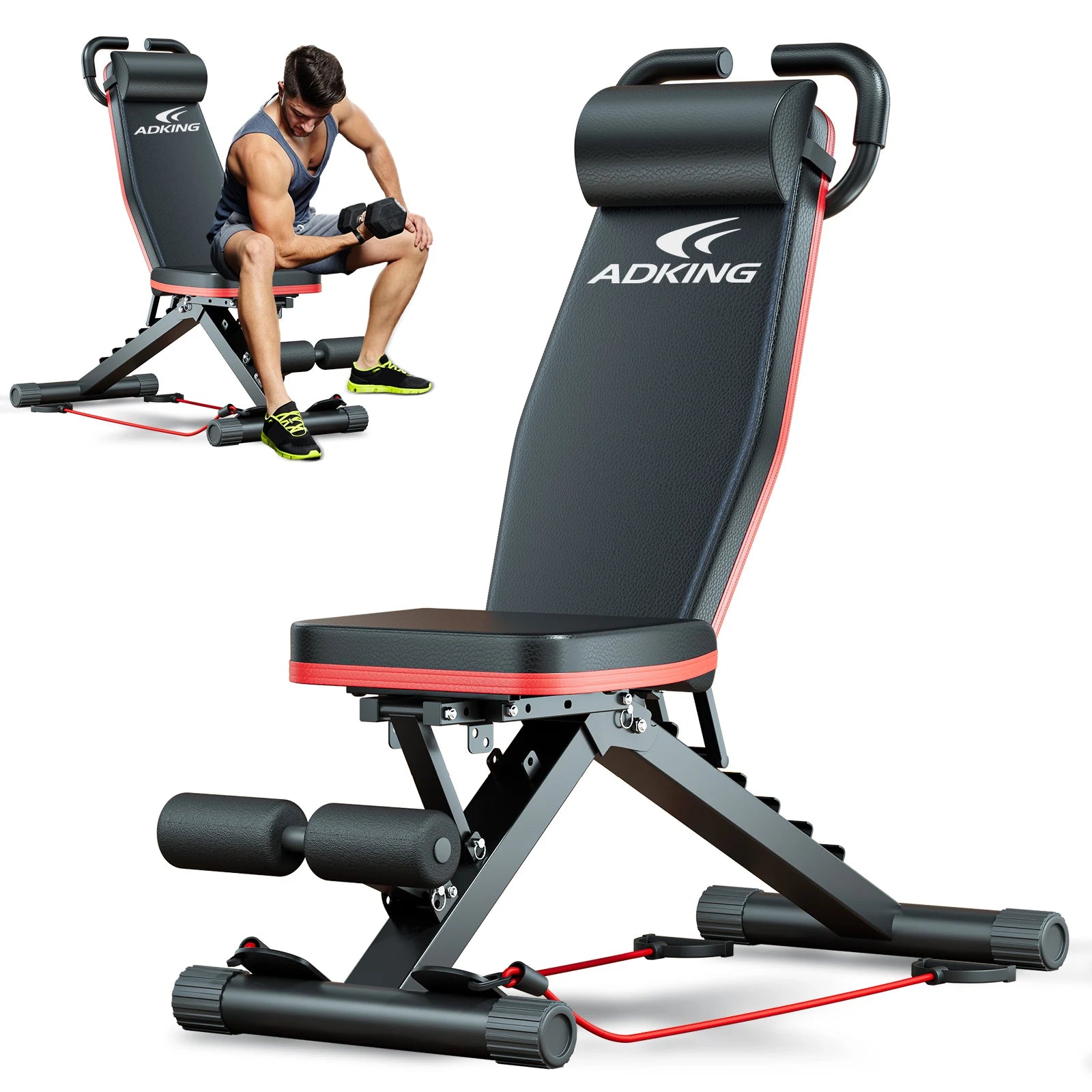 Weight Bench Foldable 14-in-1 Dumbbell Bench 1000lbs