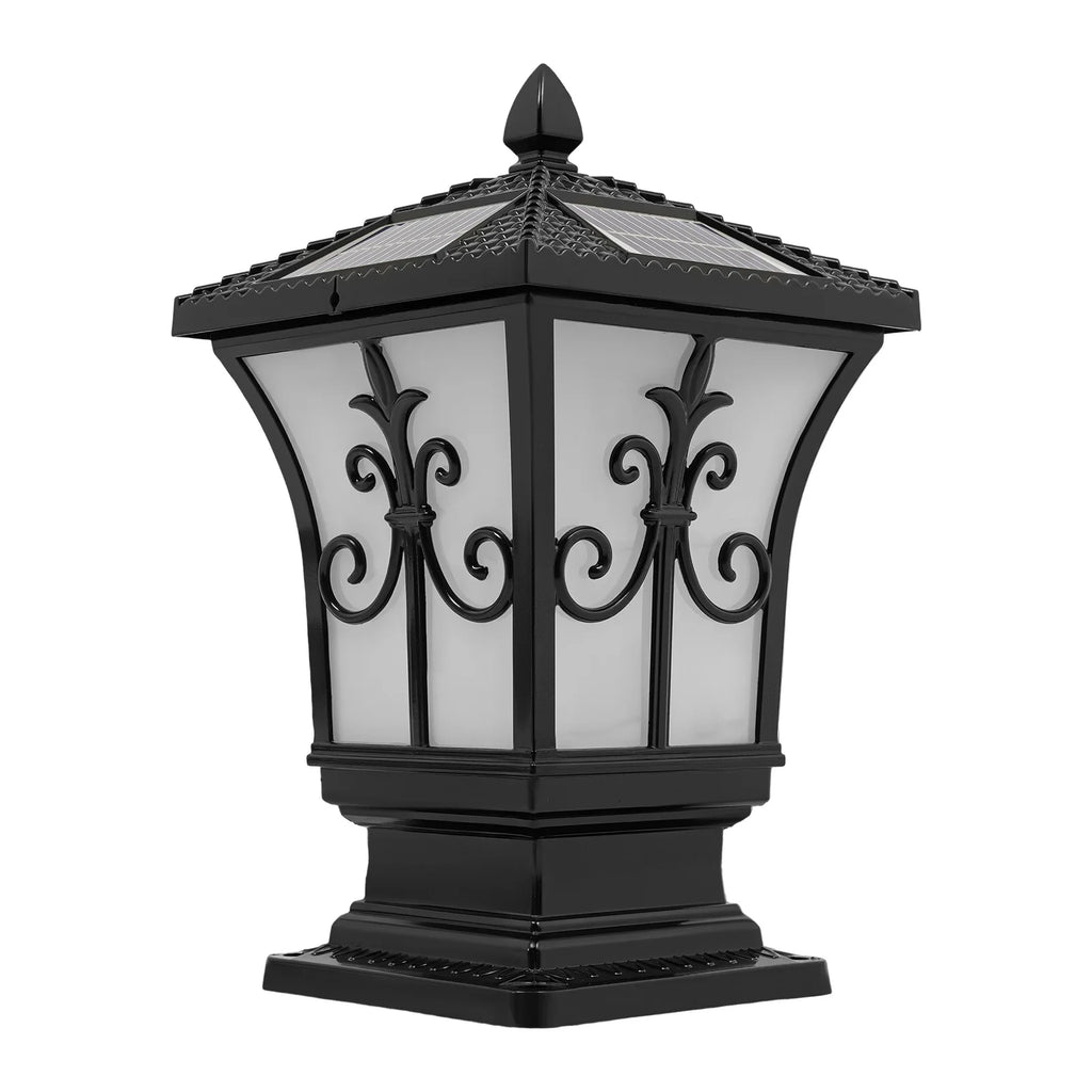 85-265V Outdoor Solar Electric Powered Post Light w\ Remote Control