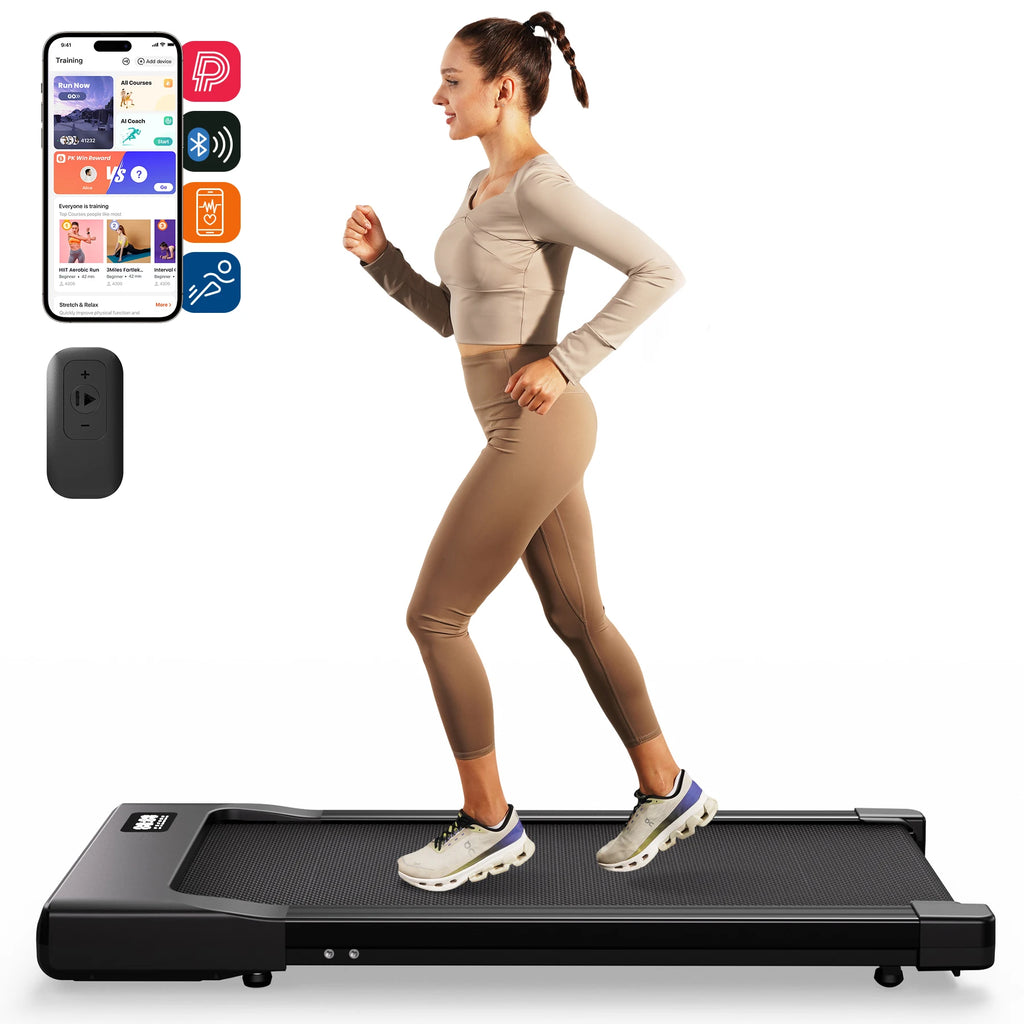 Walking Pad Treadmill 2 in 1 Portable with Remote Control