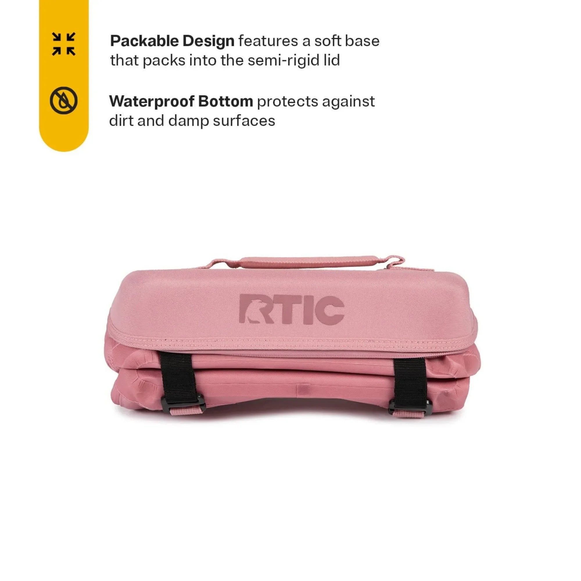 15 Can Everyday Cooler, 16 Qt Collapsible with Bottle Opener, Dusty Rose
