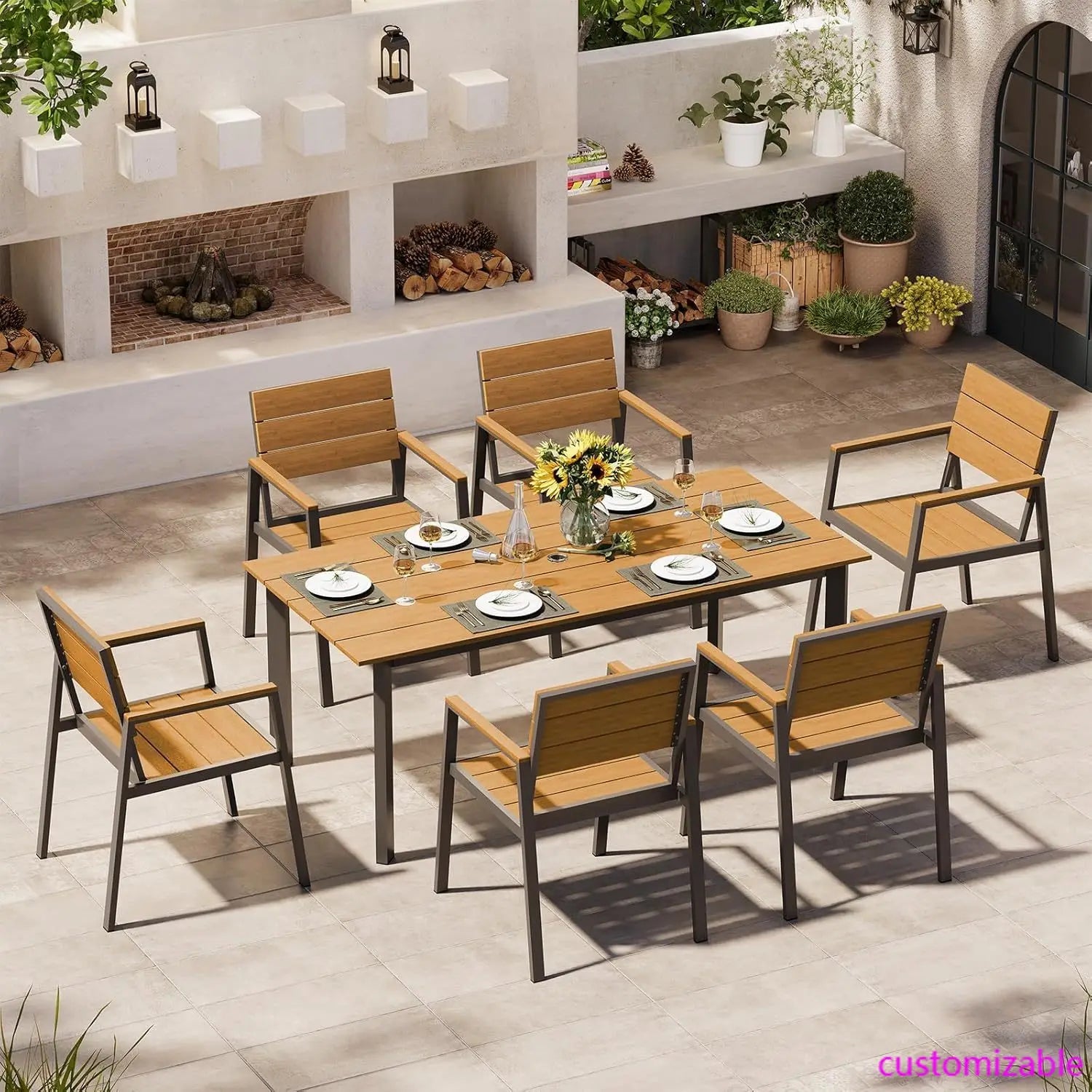 7 Piece Outdoor Patio Set