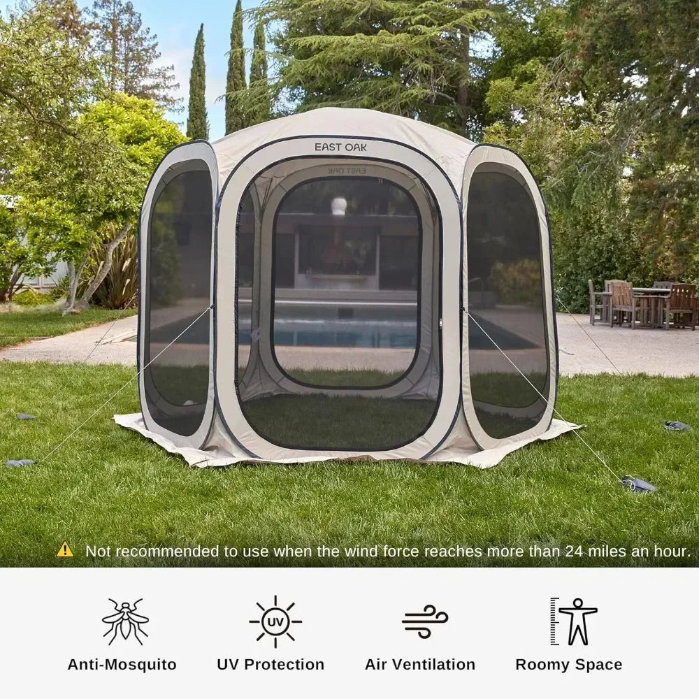 10x10 Screen House Tent Pop-Up, Portable Screen Room