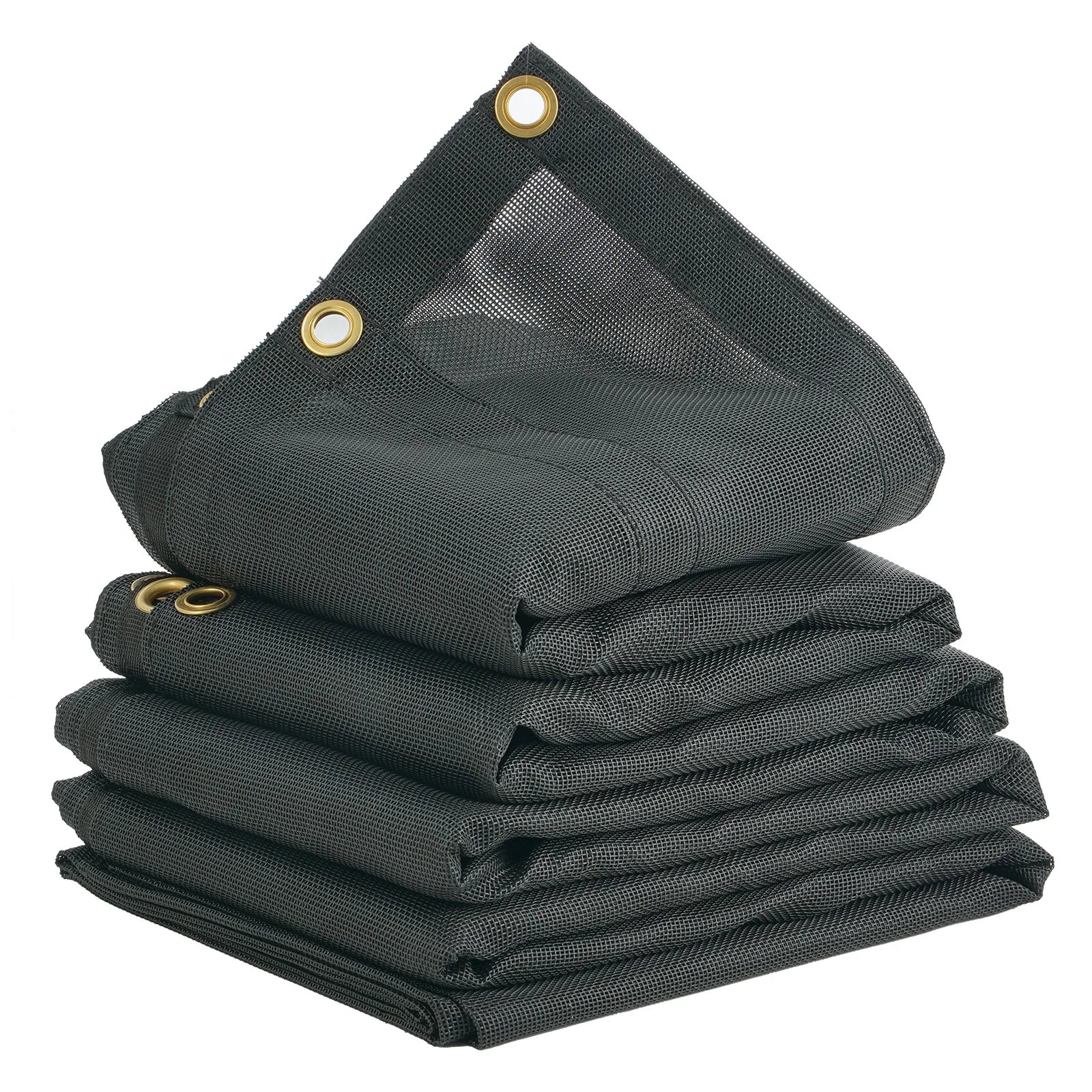 18oz PVC Dump Truck Tarp Folding Mesh Awning Tarpaulin Rainproof Cloth Double Pockets Trailer Shade for Outdoor Garden