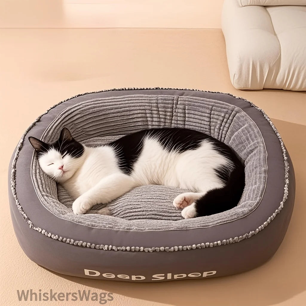 Pet Bed Comfortable Donut Round