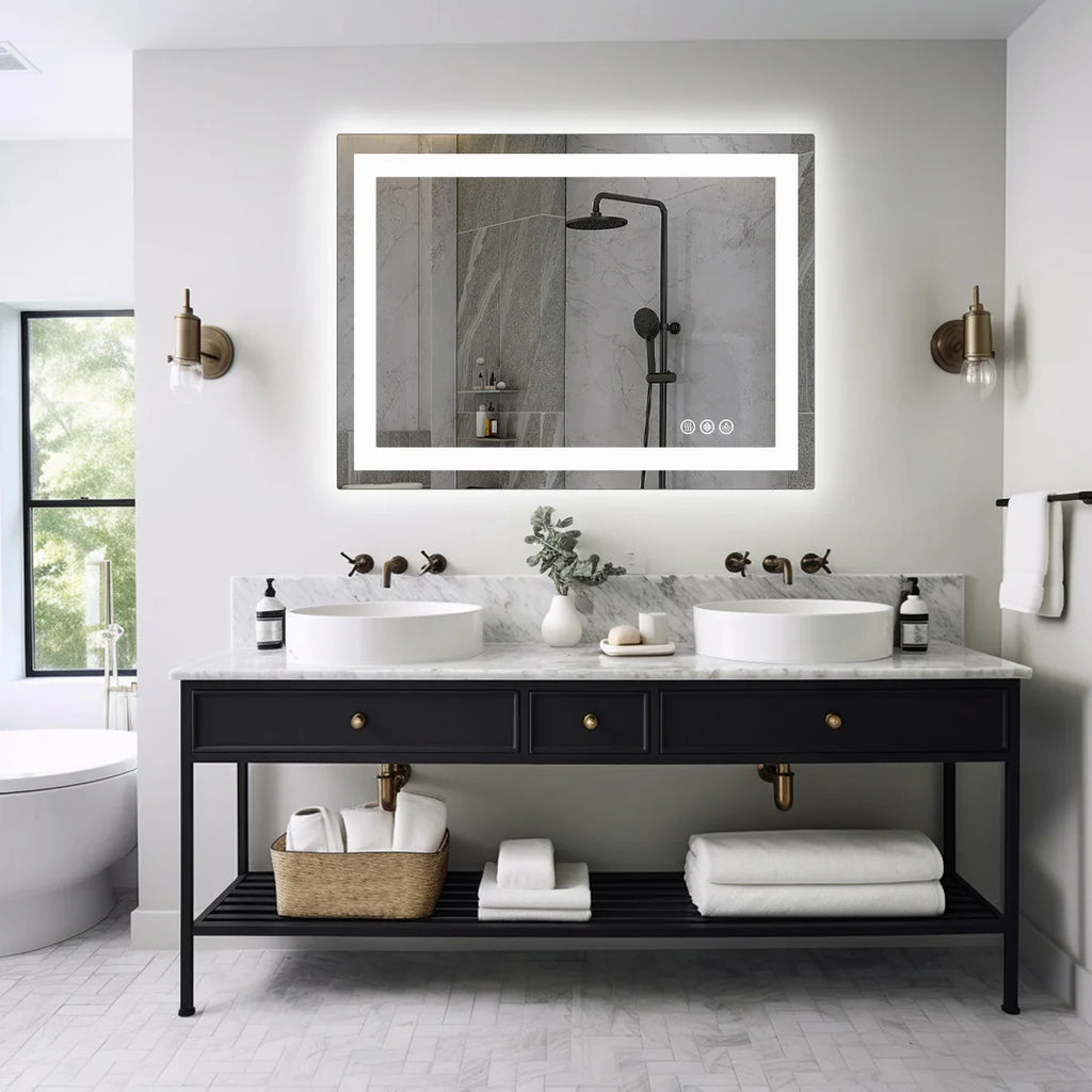 36"x 24"LED Bathroom Vanity Mirror for Wall Memory Function