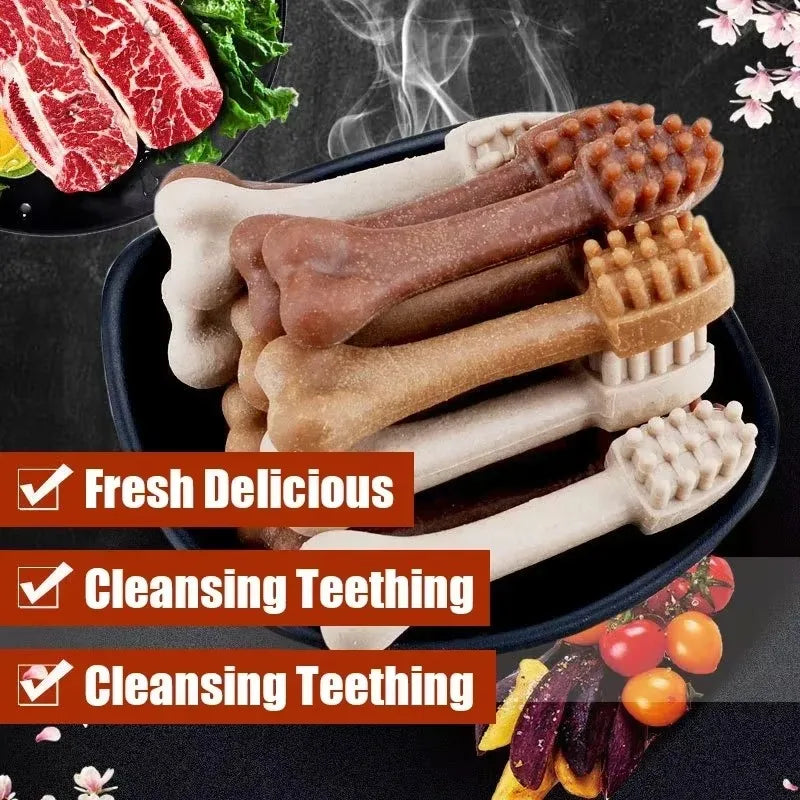 New Dog Bruxism Stick Toothbrush Bone