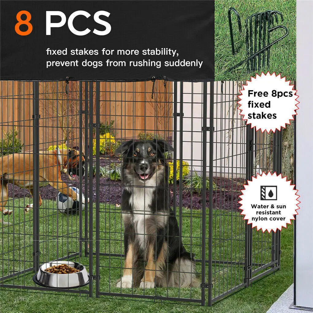 XXL Large Luxury Outdoor Dog Kennel Pet House Enclosure