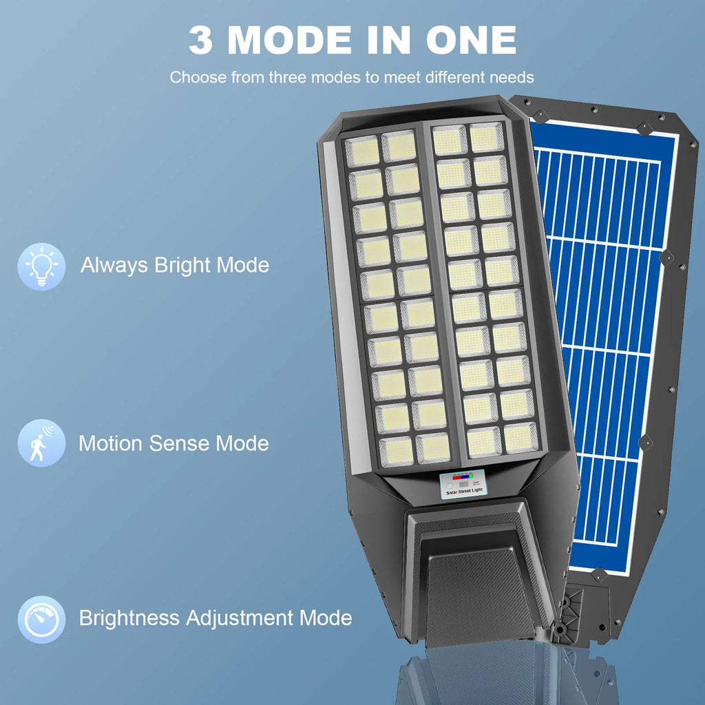 Outdoor solar light 8000W LED waterproof motion sensor street light
