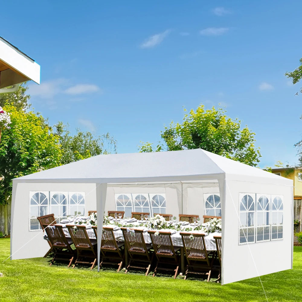 10'X20' Outdoor Party Tent with 4 Removable Sidewalls Waterproof Canopy