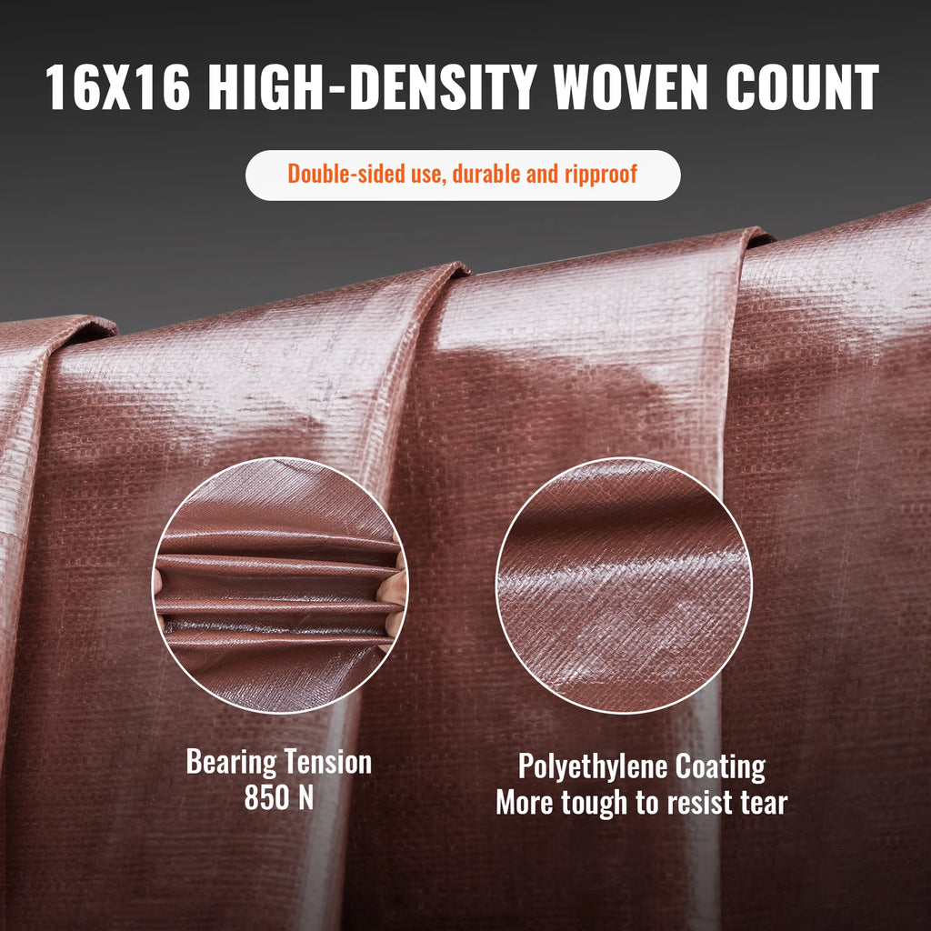 Heavy Duty Tarp Waterproof Tear Proof Poly Plastic Cover