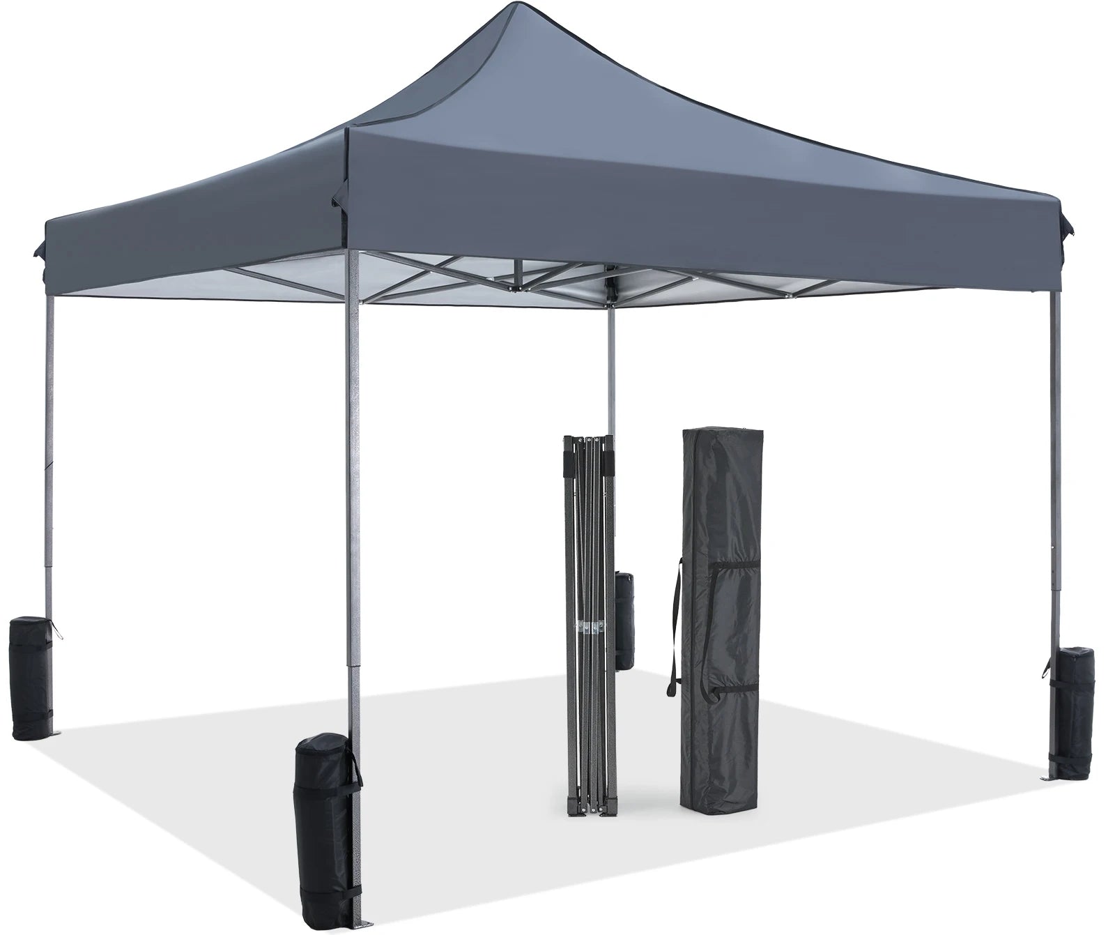 JHK 10x10ft Pop Up Outdoor Canopy Tent Easy Setup  Sun Shelter