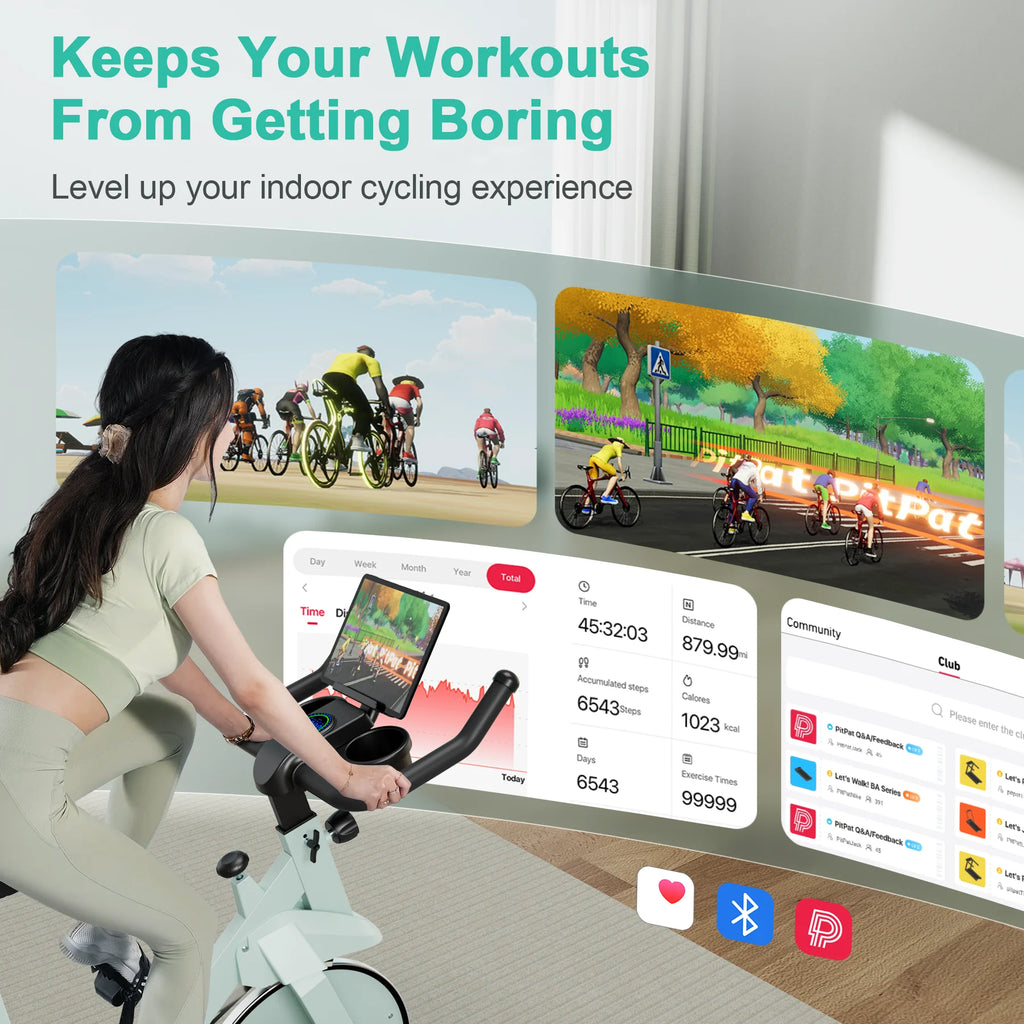 Exercise Bike, 32-Level Magnetic Resistance Stationary Bike