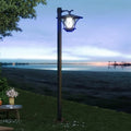 Solar Light Pole Waterproof Lamp Post Vintage Street Lights