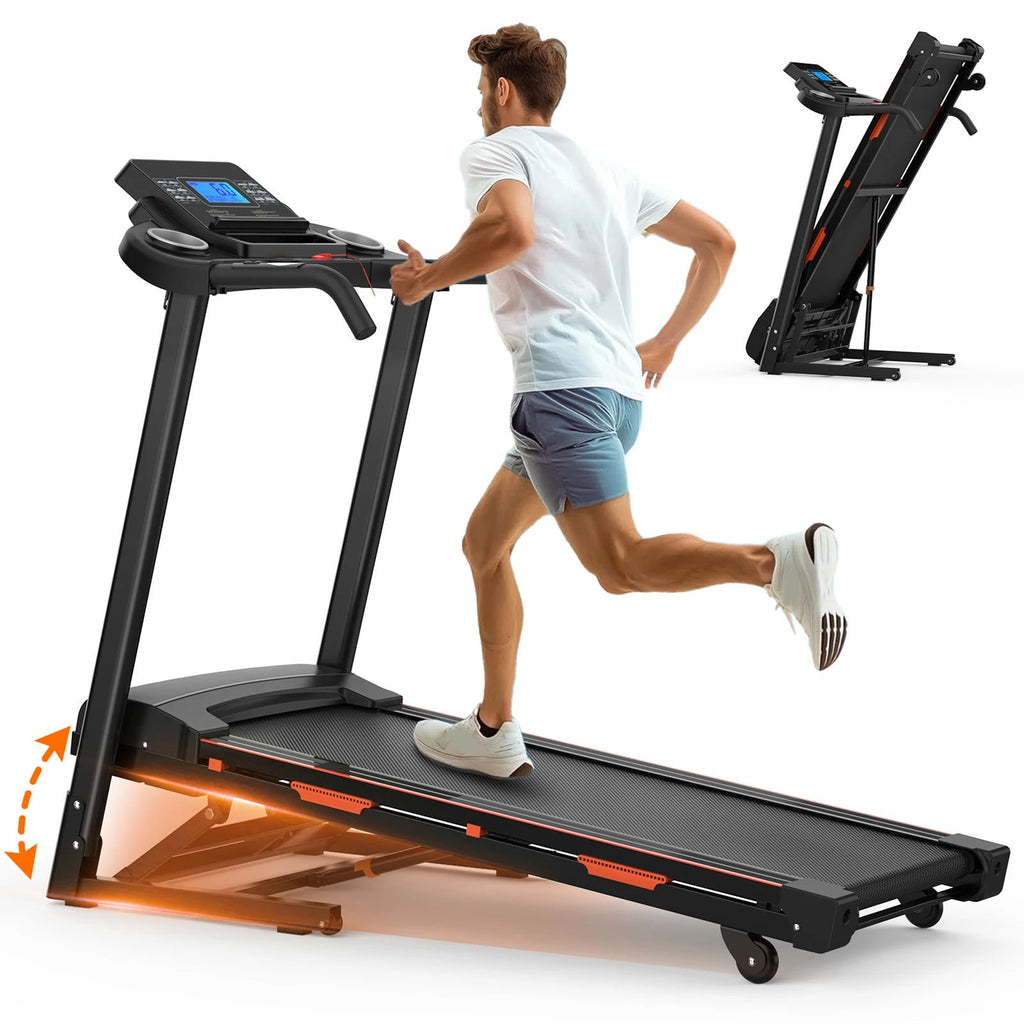 US 15% Auto Incline Treadmills 400LBS Heavy Duty Capacity