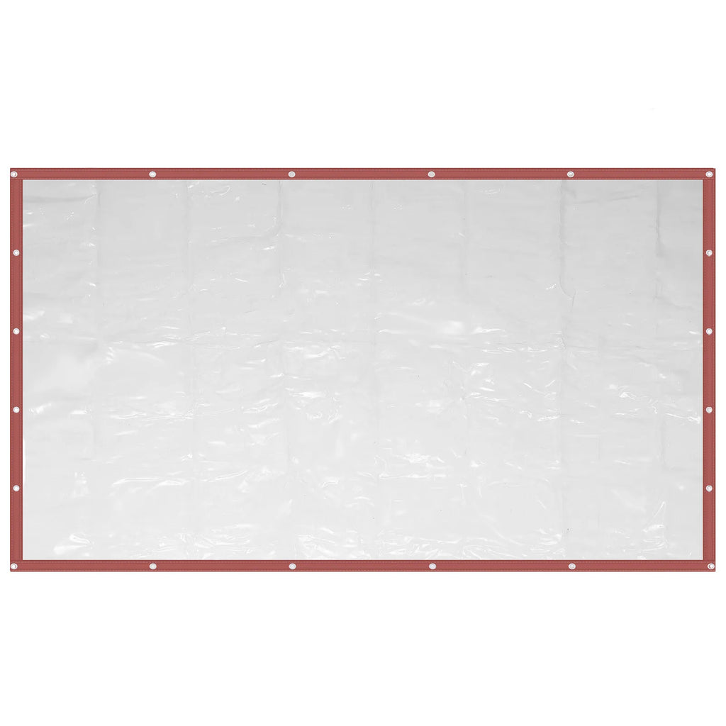 Brown Rainproof Clear Awning Canopy Deck Cover