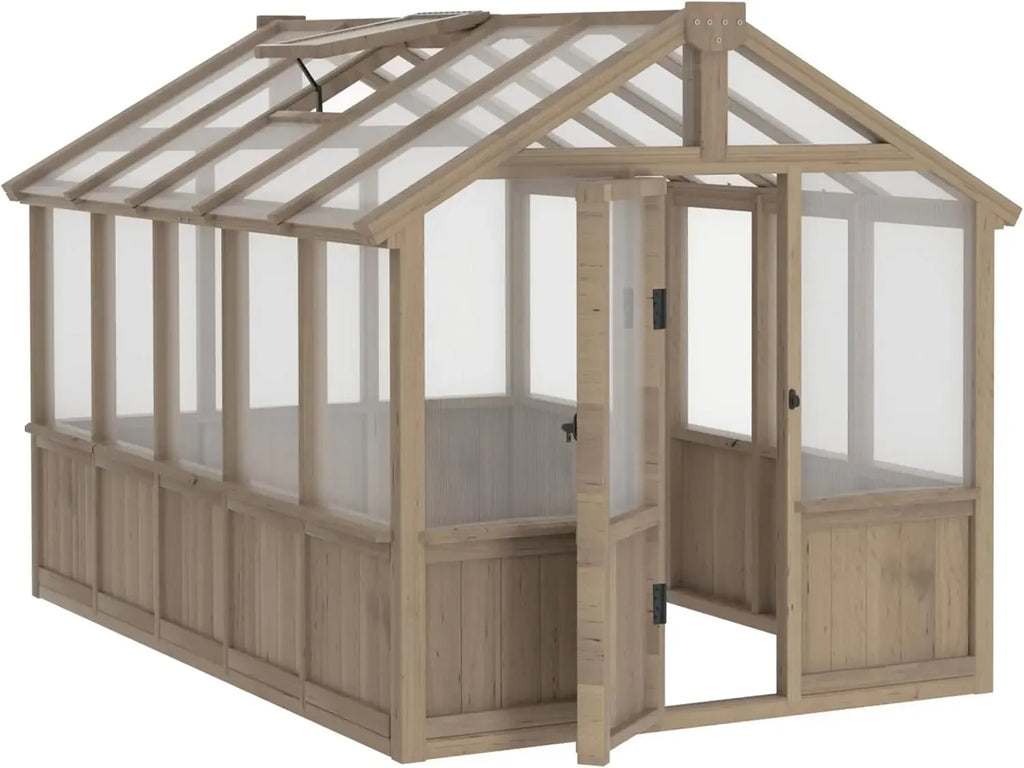 6x10 FT Green House for Outdoor with Lockable Door