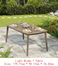 7-Piece Acacia Outdoor Dining Set - 70.75" Table