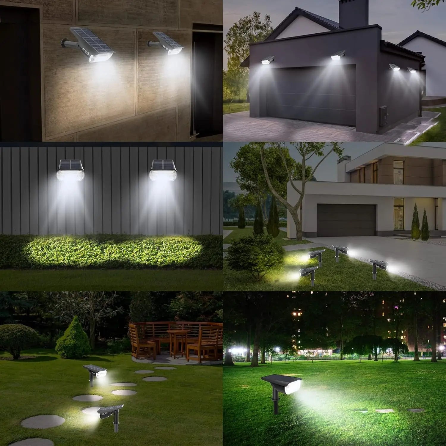 Solar Outdoor Pathway Lights 1000 Lumens, 64 LEDS