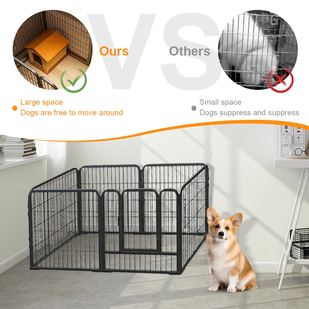 6 Panel Heavy Duty Portable Pet Playpen
