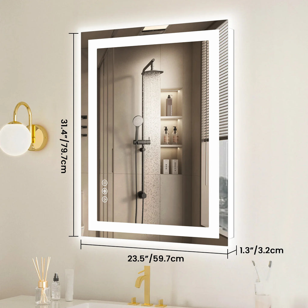 36"x 24"LED Bathroom Vanity Mirror for Wall Memory Function