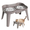 Raised Stand Elevated Dog Feeder Non-Slip and No Spill