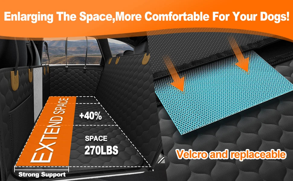 Waterproof Pet Travel Accessories Foldable Dog Car Seat