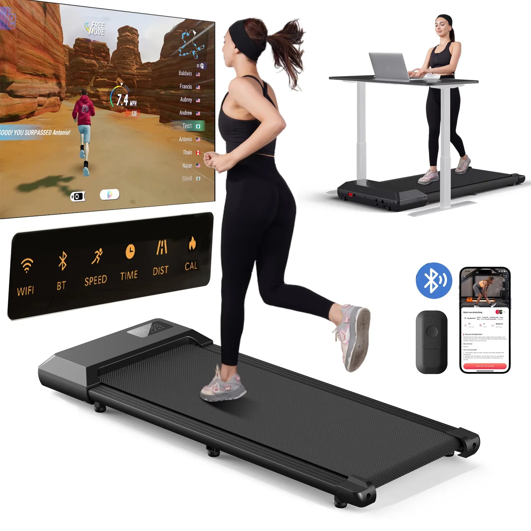 Smart Under Desk Treadmill for Home Office