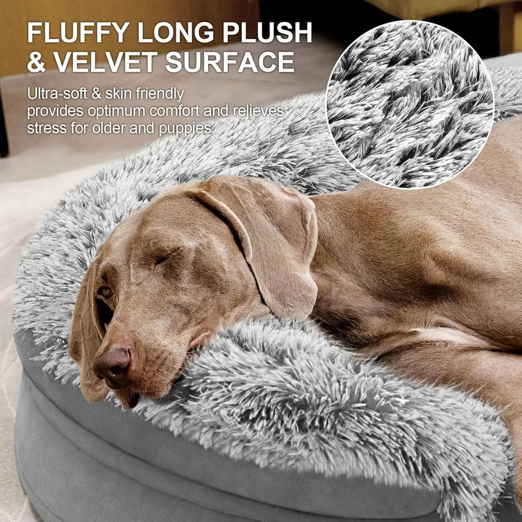 3.7' Thickened Orthopedic Dog Bed for XL Dogs