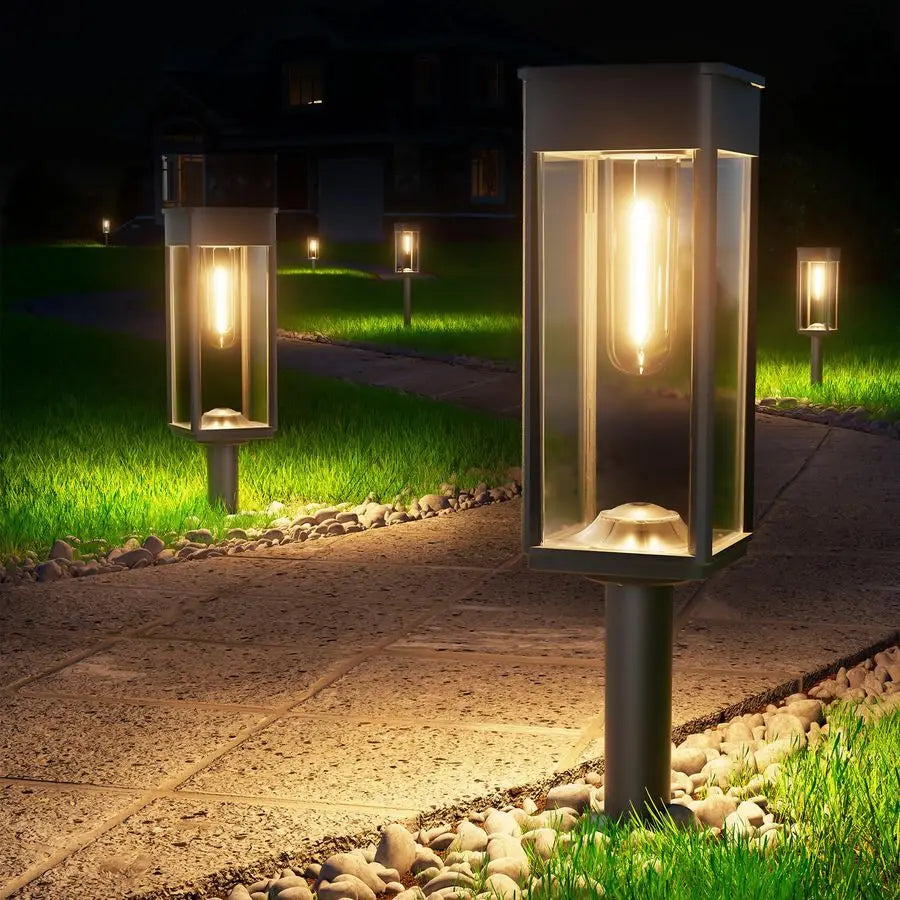Solar Pathway Lights Outdoor Waterproof  8 Pack Auto On/Off