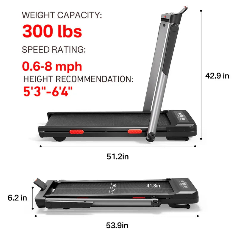 Treadmill for Home 3.0 HP Treadmills 9% Incline Smart App