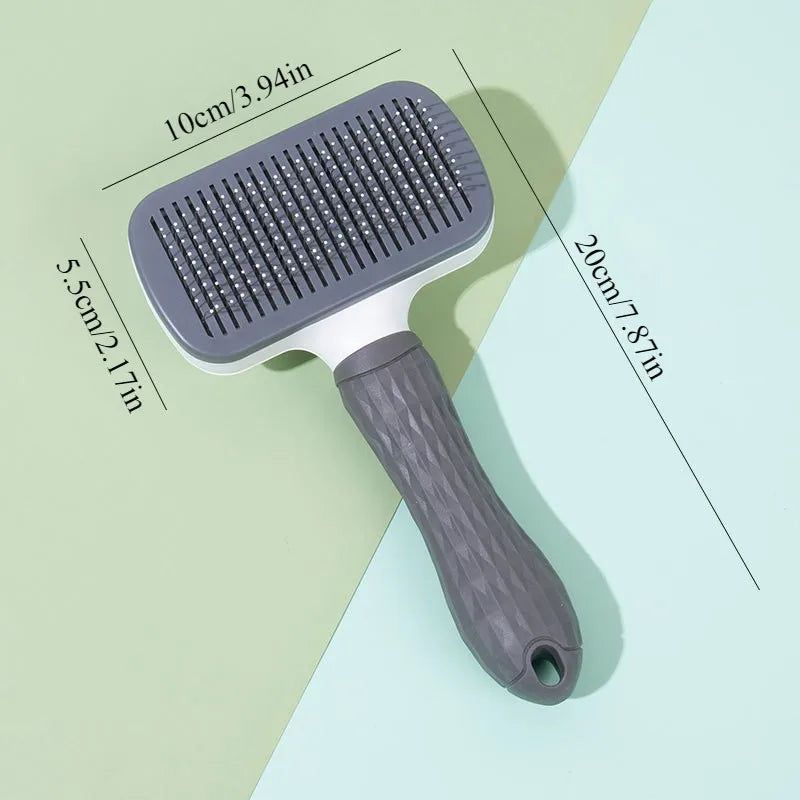 Dual-Use Dog & Cat Grooming Brush (20×10×5.5cm)