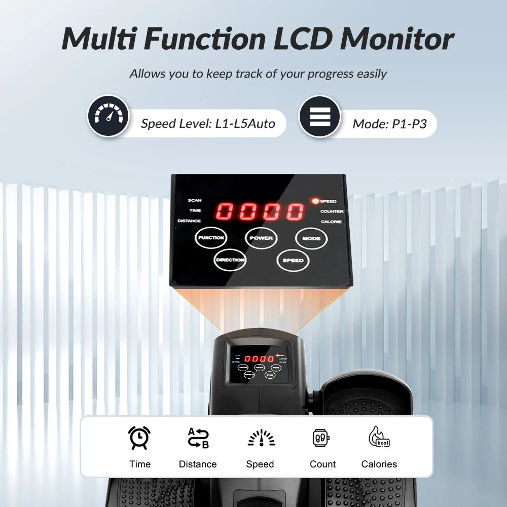 Under-Desk Elliptical Machine Portable Pre-Installed