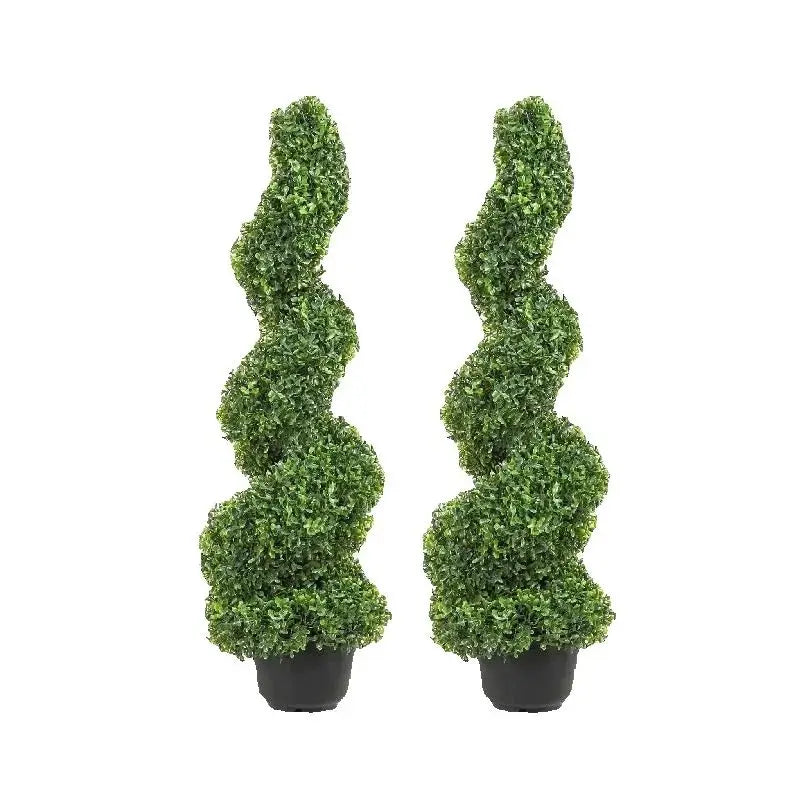 Artificial Boxwood Tower Topiary Spiral Artificial Plant 36/48in high
