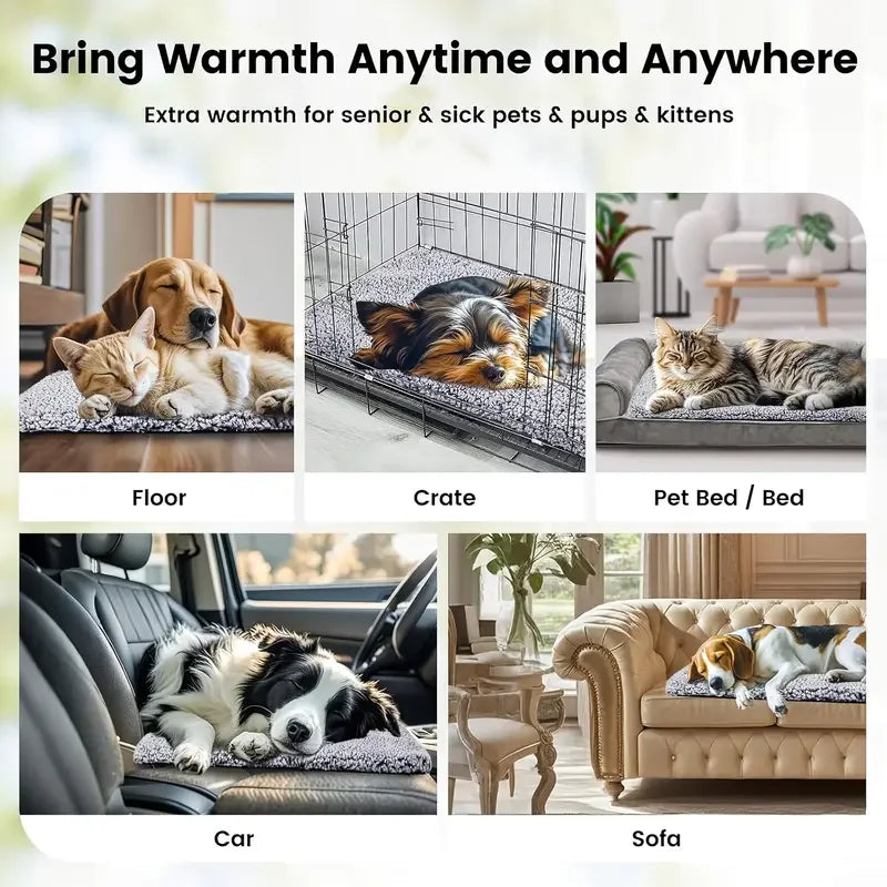 Winter Self-Heating Pet Pad Blanket for Dogs & Cats